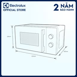 Thumbnail Lò vi sóng để bàn Electrolux UltimateTaste 300 20L - EMM20K22B - 5 mức công suất 1