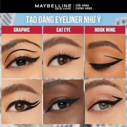 Thumbnail Bút Kẻ Mắt Nước Đậm Màu Không Lem Trôi Maybelline New York Tattoo Liner 48h Liquid Pen 1g (Mới) 3