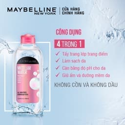 Thumbnail Nước Tẩy Trang Micellar Dưỡng Da Không Cồn 4 Trong 1 Maybelline New York Micellar Water 4-in-1 400ml 1