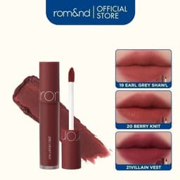Thumbnail [Màu 18-21] Son kem lì, lên màu siêu chuẩn, mềm mại như nhung Hàn Quốc Romand Zero Velvet Tint 5.5g 1
