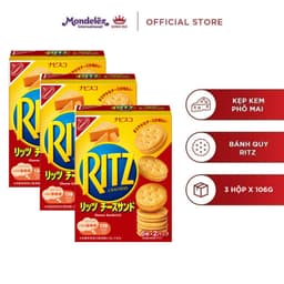Thumbnail - Combo 3 Bánh Quy Ritz Kẹp Kem Phô Mai X 106G (Hàng Xuất Khẩu Thị Trường Nhật Bản) 1