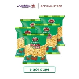 Thumbnail Combo 5 Gói Bánh Snack Kinh Đô Vị Cua Gói X 29G 1
