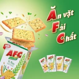 Thumbnail Bánh Cracker Dinh Dưỡng AFC Vị Rau, Combo 2 Hộp X 172G 3