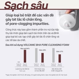 Thumbnail Sữa rửa mặt tro núi lửa sạch sâu se khít lỗ chân lông INNISFREE Volcanic Pore BHA Cleansing Foam 150g 2