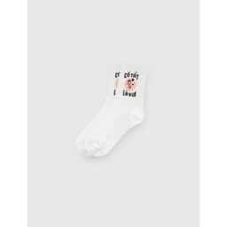Thumbnail Tất trẻ em unisex CANIFA cổ cao in họa tiết "Có tất là vui" 3AK23A004 1