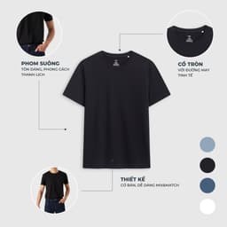 Thumbnail Áo phông nam CANIFA chất liệu cotton co giãn form regular cổ tròn MS25 8TS25A001 2