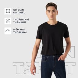 Thumbnail Áo phông nam CANIFA chất liệu cotton co giãn form regular cổ tròn MS25 8TS25A001 1