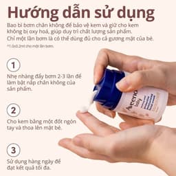 Thumbnail Kem dưỡng ẩm mặt làm dịu da nhạy cảm, khô ngứa Aveeno Baby Soothing Relief 48g 4