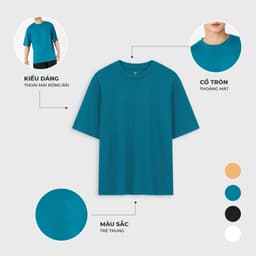 Thumbnail Áo phông nam CANIFA chấT cotton tay cộc phom regular 8TS23A004 2