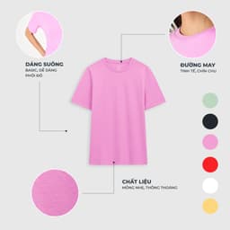 Thumbnail Áo phông nữ CANIFA thun chất liệu cotton pha cổ tròn tay cộc MS25 6TS25A001 3