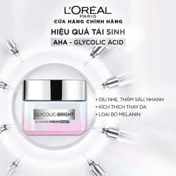 Thumbnail Kem đêm dưỡng sáng mờ thâm nám L'Oreal Paris Glycolic (AHA) Bright 50ml 2