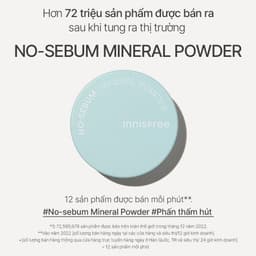 Thumbnail Bộ 2 Phấn phủ bột kiềm dầu, mịn lì lâu trôi INNISFREE No Sebum Mineral Powder 5g 2