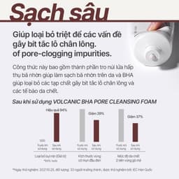 Thumbnail Bộ 2 Sữa rửa mặt se khít lỗ chân lông và giảm dầu nhờn Innisfree Volcanic Pore BHA Cleansing Foam 150g 3