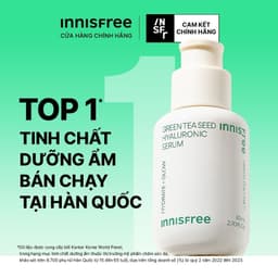 Thumbnail Serum trà xanh cấp ẩm sâu phục hồi da, với Probiotics INNISFREE Green Tea Seed Hyaluronic Serum 80mL 2