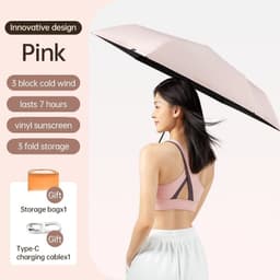 Thumbnail Dù Cao Cấp Tích Hợp Quạt JISULIFE Sun Life1 2500mAh Sử Dụng 4-8H - Vải Chống Tia Cực Tím | Bảo Hành Chính Hãng 12 Tháng 2