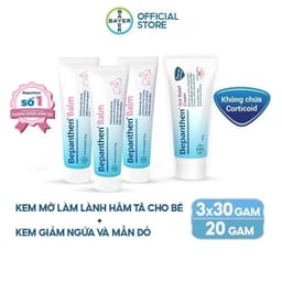 Thumbnail Combo 3 Kem Chống Hăm BEPANTHEN Balm Dạng Kem Mỡ Tuýp 30G x3 và Kem Giảm Ngứa BEPANTHEN Itch Relief Cream 20G Giảm Ngứa 1