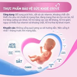 Thumbnail Bộ 2 Hộp Vitamin Bầu Tổng Hợp Elevit Cho Phụ Nữ Trước, Trong và Sau Thai Kỳ (30 Viên/ Hộp) 3