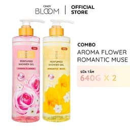 Thumbnail Combo Sữa tắm nước hoa Cindy Bloom Aroma Flower + Romantic Muse quyến rũ 640g 1