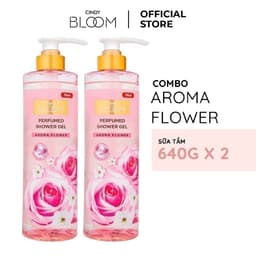 Thumbnail Combo 2 Sữa tắm nước hoa Cindy Bloom Aroma Flower hương ngọt ngào nữ tính 640g/chai 1