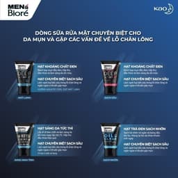 Thumbnail Sữa Rửa Mặt Men Biore Hạt Tác Động Kép Mát Lạnh Sảng Khoái 100g 3