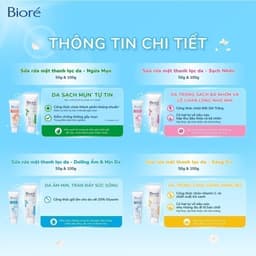 Thumbnail Sữa Rửa Mặt Thanh Lọc Da - Sạch Mụn & Kháng Khuẩn Biore 100g 2