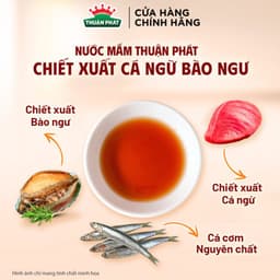 Thumbnail Nước mắm Thuận Phát Cá ngừ bào ngư/Cá hồi tỏi đen 490ml - Chiết xuất từ nguyên liệu hảo hạng 4