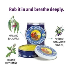 Thumbnail Sáp dầu hữu cơ BADGER giúp ấm ngực, ngủ ngon, dưỡng ẩm cho người lớn và trẻ em organic balm - 21g 56g 3