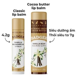 Thumbnail Son dưỡng môi hữu cơ Vanilla Madagascar BADGER Lip Balm USDA Organic - 4.2g 2
