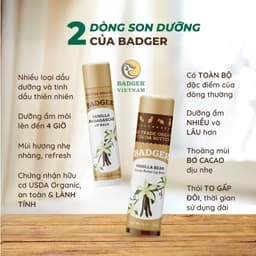 Thumbnail Son dưỡng môi hữu cơ BADGER Lip Balm USDA Organic - 4.2g 1