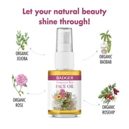 Thumbnail Dầu dưỡng da hữu cơ hoa hồng BADGER Rose organic face oil serum chăm sóc cho da khô lão hóa nếp nhăn  - 29.5ML 3