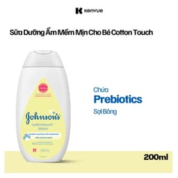 Thumbnail Sữa dưỡng ẩm mềm mịn Johnson's baby cotton touch 200ml 1