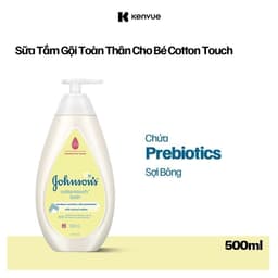 Thumbnail Sữa tắm gội toàn thân mềm mịn Johnson' baby bath Cotton touch 500ml (MỚI) - 100977934 2