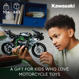 Thumbnail LEGO TECHNIC 42170 Đồ chơi lắp ráp Xe mô tô thể thao Kawasaki Ninja H2®R (643 chi tiết) 2