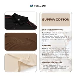 Thumbnail Áo Polo nam chất liệu SUPIMA COTTON cao cấp Metagent MS 57E4209 1
