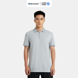 Thumbnail Áo Polo thun nam trơn form rộng Metagent MS 57E3484 4