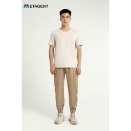 Thumbnail Áo thun nam dập chữ nổi dáng Regular Fit Metagent MS 57E3589 1