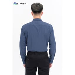 Thumbnail Áo sơ mi nam họa tiết kẻ dáng Regular Fit Metagent MS 17E3771 3