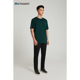 Thumbnail Áo thun nam basic dáng Regular Fit Metagent MS 57E3416 3