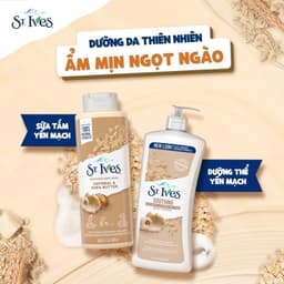 Thumbnail Combo Sữa tắm St.ives Yến mạch và bơ 650ml và Sữa dưỡng thể St.Ives Yến mạch và bơ 621ml 2