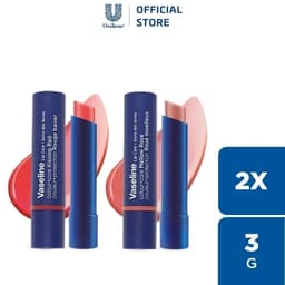 Thumbnail Combo 02 Son dưỡng môi Vaseline Colour+Care Mellow Rose & Kissing Red 3g 1