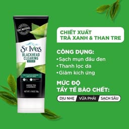 Thumbnail [QUÀ TẶNG KHÔNG BÁN] Sữa rửa mặt tẩy tế bào da chết St.Ives chiết xuất Trà xanh & Than Tre 50G 1