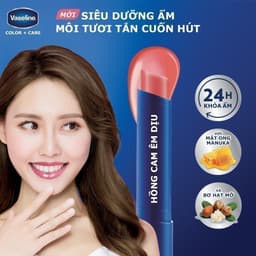 Thumbnail Son dưỡng Vaseline Colour +Care Mellow Rose 3g 2