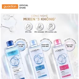 Thumbnail Nước Tẩy Trang L'Oréal Paris 3 In 1 Micellar Water Làm Tươi Mát Da Guardian 400Ml 2