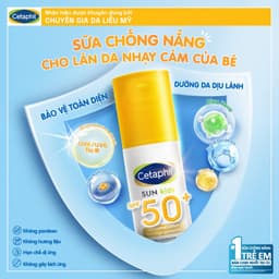 Thumbnail Sữa chống nắng dịu lành cho làn da nhạy cảm của bé từ 6 tháng tuổi CETAPHIL BABY SUN KIDS 150ML 3