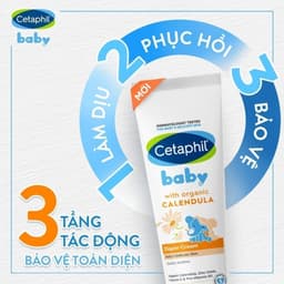 Thumbnail Kem chống hăm tã dịu lành CETAPHIL BABY DIAPER CREAM CALENDULA 70G 2