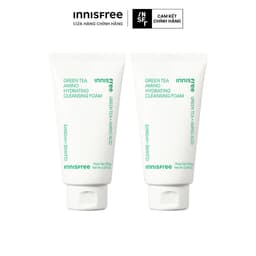 Thumbnail Bộ 2 Sữa rửa mặt làm sạch và cấp ẩm từ trà xanh Innisfree Green Tea Hydramino Cleansing Foam 150g 1