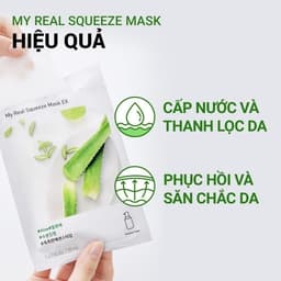Thumbnail Mặt nạ giấy dưỡng da Hàn Quốc innisfree My Real Squeeze Mask 22ml 4