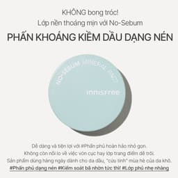 Thumbnail Phấn phủ kiềm dầu dạng nén innisfree No Sebum Mineral Pact 8.5g 2