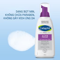 Thumbnail Sữa rửa mặt tạo bọt mịn dịu lành cho da dầu mụn nhạy cảm CETAPHIL PRO ACNE PRONE/OIL CONTROL FOAM WASH 1