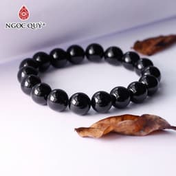 Thumbnail Vòng tay đá Obsidian hạt trơn - Ngọc Quý 2